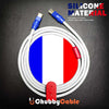 France Flag Chubby - Specially Customized ChubbyCable - White+Blue+Red