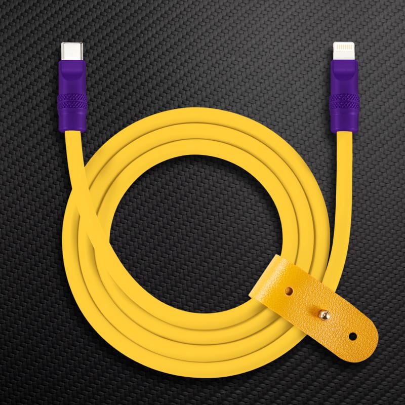 240W Contrast Color Silicone Fast Charging Cable