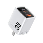 "Chubby" 35W GaN Dual Port Folding Charger With Digital Display