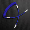 "Chubby Mood" Silicone Braided Fast Charging Cable #369 - Dark Blue