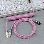 "Chubby" USB To Type C Spring Keyboard Cable