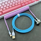 "Chubby" USB To Type C Spring Keyboard Cable