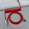 "Chubby" USB To Type C Spring Keyboard Cable - Red