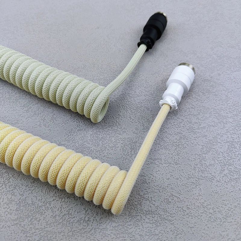 "Chubby" USB To Type C Spring Keyboard Cable