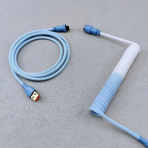 "Chubby" USB To Type C Spring Keyboard Cable