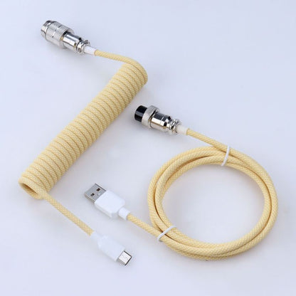 "Chubby" USB To Type C Spring Keyboard Cable