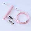 "Chubby" USB To Type C Spring Keyboard Cable - Light Pink