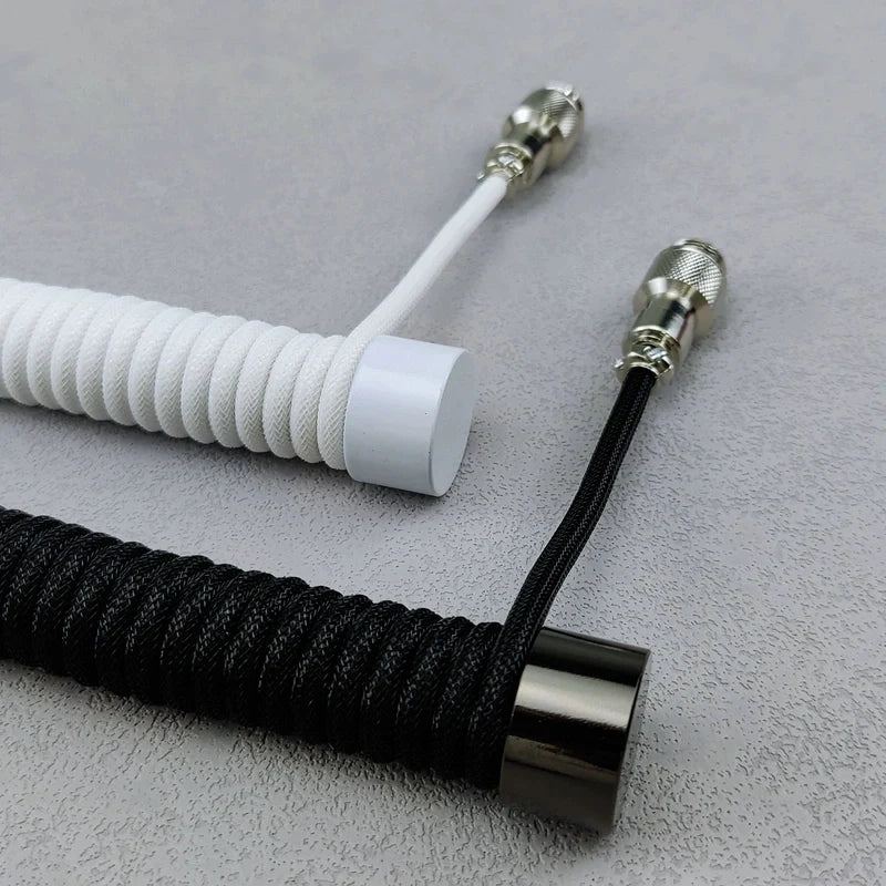 "Chubby" USB To Type C Spring Keyboard Cable