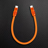 "Cute Anodized" Power Bank Friendly Cable (C+Lightning) - Orange