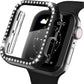 Electroplating Solid Double Row Diamond Protective Case Suitable For Apple Watch