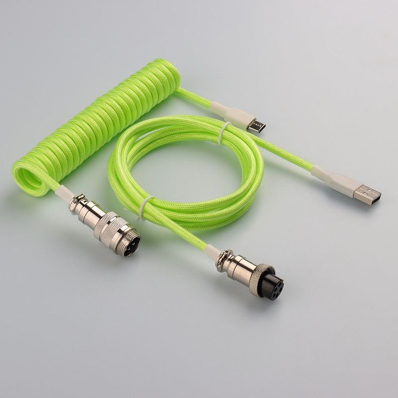 "Chubby" USB To Type C Spring Keyboard Cable