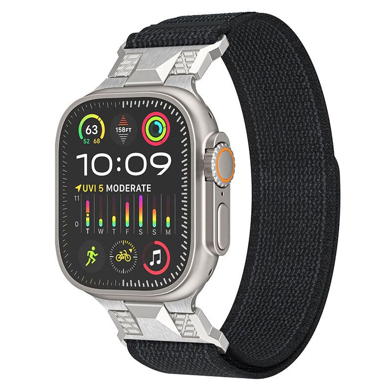 High-End Nylon Stainless Steel Mecha Loop Band For Apple Watch