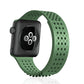 Multicolor Hole Silicone Breathable Watch Band For Apple Watch