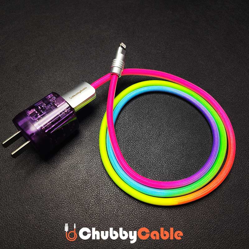 "Rainbow Chubby" Colorful Charge Cable