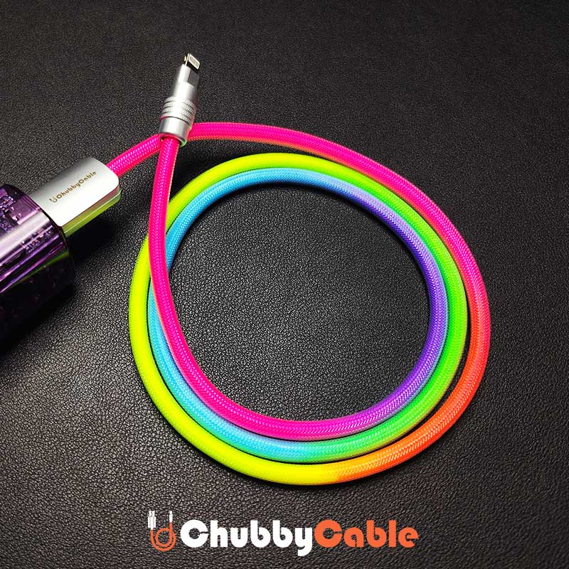 "Rainbow Chubby" Colorful Charge Cable