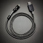 "Neon Chubby" 240W Braided Silver-Plated Fast Charging Cable