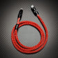 "Neon Chubby" 240W Braided Silver-Plated Fast Charging Cable