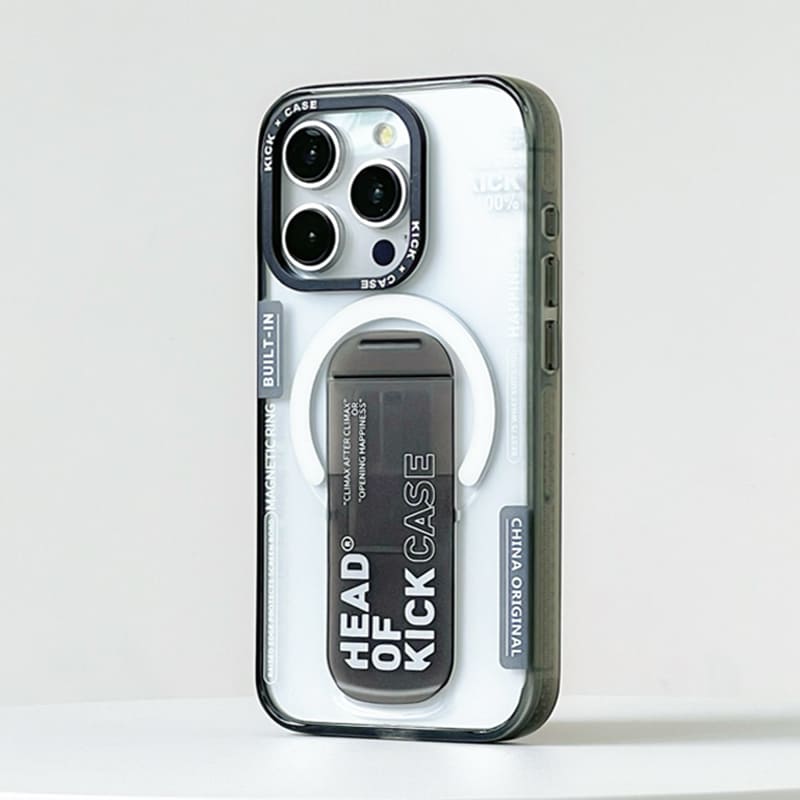 Summer Transparent Magnetic Self-Standing Phone Case