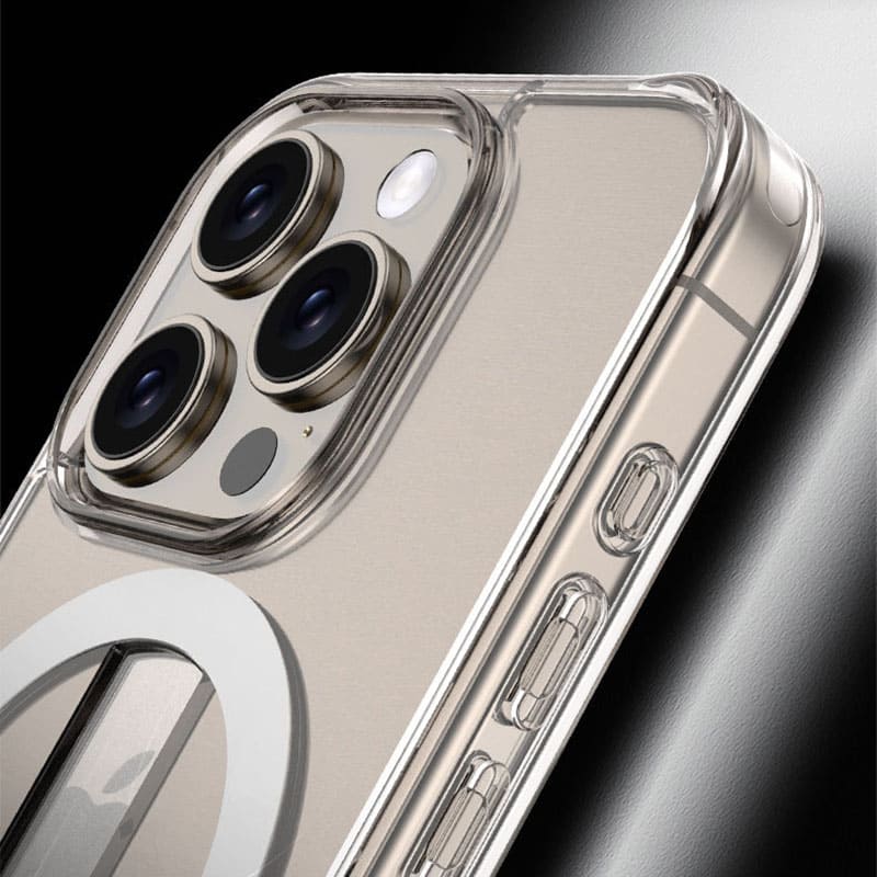 Transparent Magnetic Stand Shockproof iPhone Case