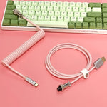 "Chubby" USB To Type C Spring Keyboard Cable