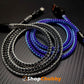 "Neon Chubby" 240W Braided Silver-Plated Fast Charging Cable