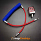 "Colorblock Chubby" Spring Braided Silicone Charge Cable