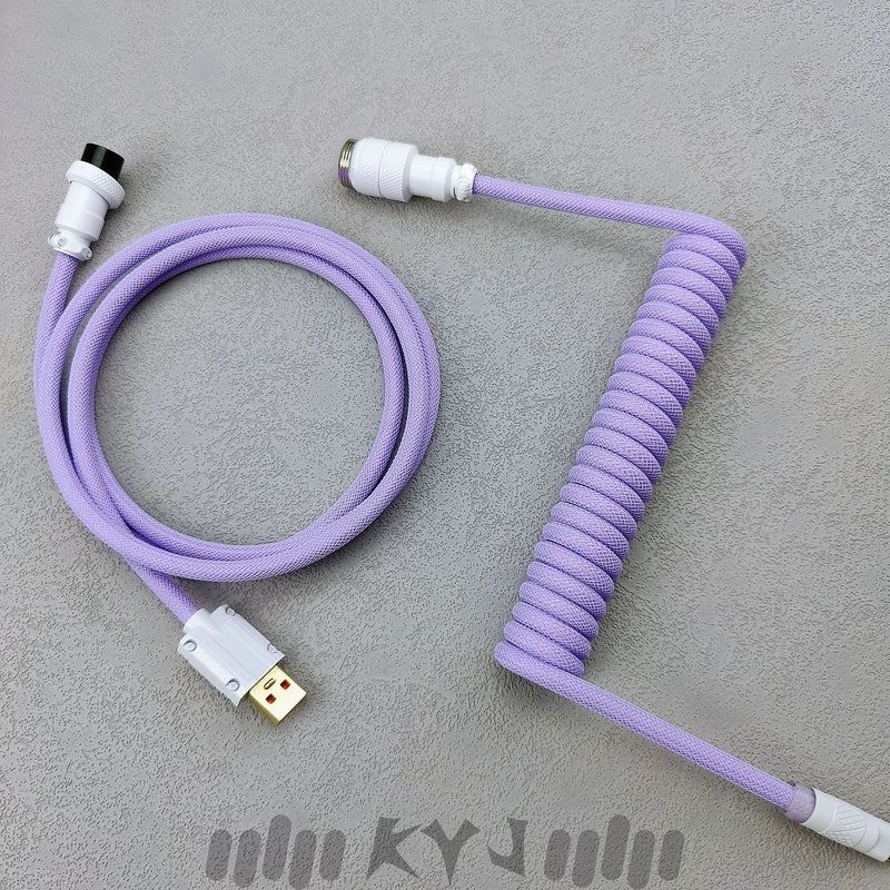 "Chubby" USB To Type C Spring Keyboard Cable