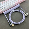 "Chubby" USB To Type C Spring Keyboard Cable - Purple