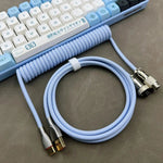 "Chubby" USB To Type C Spring Keyboard Cable