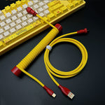 "Chubby" USB To Type C Spring Keyboard Cable