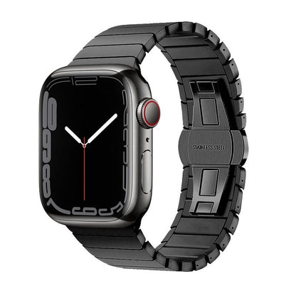 "Business Band" Metal Band With Butterfly Clasp For Apple Watch