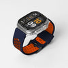 "Gym-Ready Band" Breathable Silicone Band for Apple Watch - Blue Orange