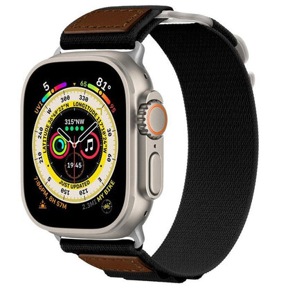 "Outdoor Band" Alpine Nylon Sport Band with Leather for Apple Watch