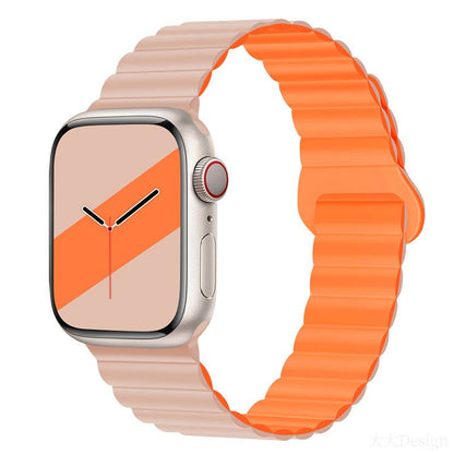 "Magnetic Band" Contrasting Silicone Band For Apple Watch