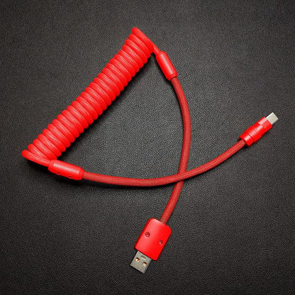 "Curly Chubby" New Spring Charge Cable