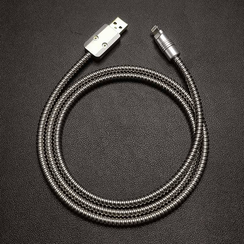 "SteelGuard Max" Ultimate Anti-Bite Reinforced Charging Cable