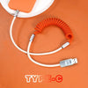 "Easter Chubby" Adjustable Twin Color Chubby Cable - Orange+White