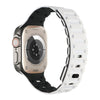"Ultra-Durable Tank" Magnetic Silicone Band for Apple Watch - White + Black