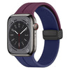 "Foldable Band" Magnetic Silicone Band For Apple Watch - Purple & Blue