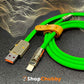 "Golden Chubby" Custom Gilded Fast Charge Cable - St. Patrick's Day Edition